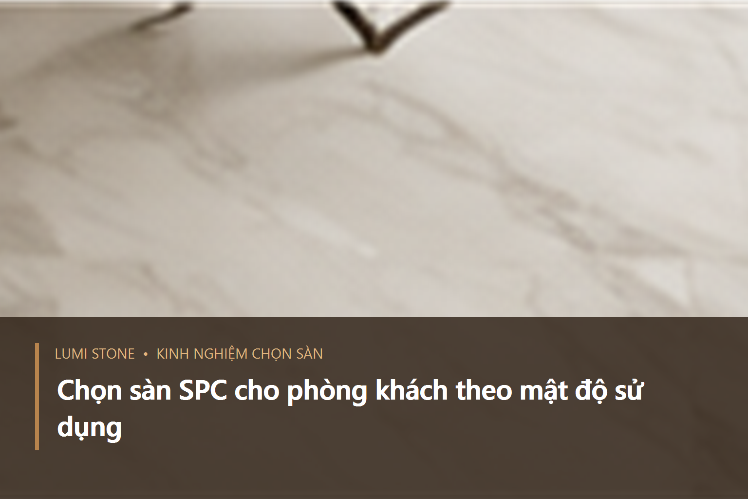 Phòng khách lát sàn SPC với lối đi thường xuyên giữa cửa ra vào và sofa
